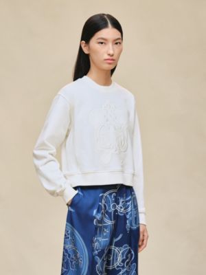 Sweatshirt with embroidered darts, View: Worn, worn, view 2 of 5