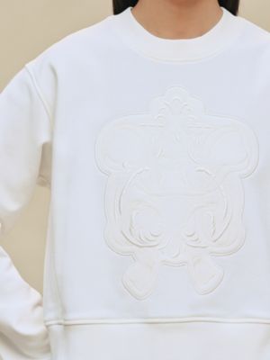 Sweatshirt with embroidered darts, View: Worn, worn, view 4 of 5