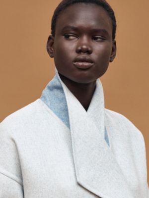 Cashmere coat with shawl collar, View: Worn, worn, view 4 of 6