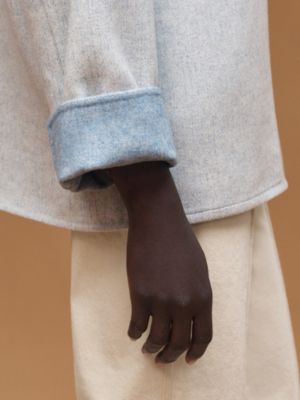 Cashmere coat with shawl collar, View: Worn, worn, view 5 of 6