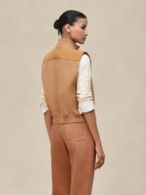 "Chaine d'Ancre" sleeveless vest, View: Worn, worn, view 3 of 5