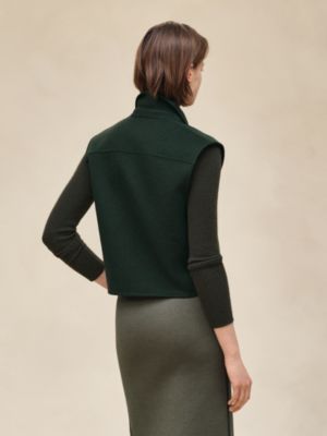 캐시미어 슬리브리스 쇼트 베스트, 보기: 이미지: 제품 착용 이미지, worn, 3개 중 6번째 보기