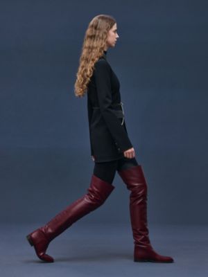 Short mixed leather coat, View: Worn, worn, view 3 of 8