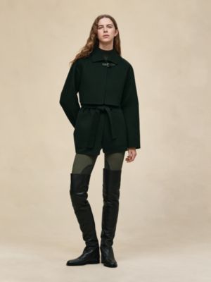 Trench modular cashmere coat