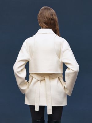 Trench modular cashmere coat, View: Worn, worn, view 3 of 8