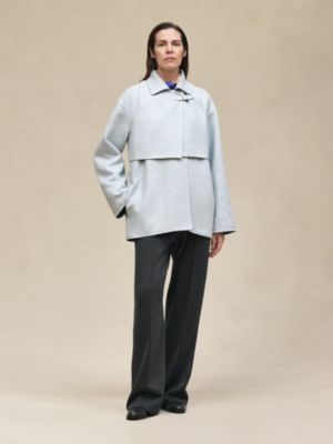 Trench modular cashmere coat