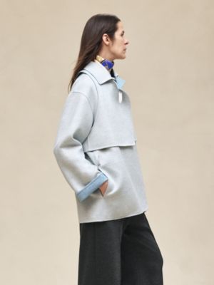 Trench modular cashmere coat, View: Worn, worn, view 3 of 8