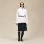 Short safari coat, blanc cassé