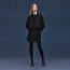 Cashmere jacket, noir