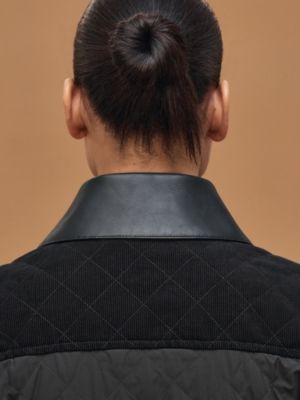 믹스 가죽 코트, 보기: 이미지: 제품 착용 이미지, worn, 6개 중 9번째 보기