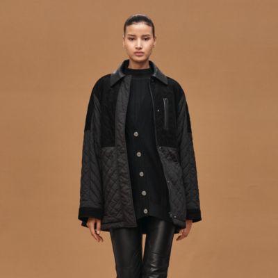 2026秋冬新作 HERMES エルメス カシミヤ トレンチコート ブラック 