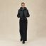 Short puffer coat, noir