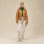 Short puffer coat, marron ocre