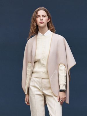 ケープ ベルト付き レザーディテール, イメージ: 着用例, worn, ビュー5の9