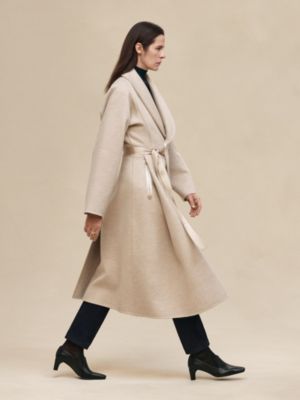 Long cashmere coat, View: Worn, worn, view 3 of 9