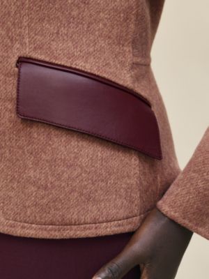 Short equestrian cashmere coat , View: Worn, worn, view 6 of 6