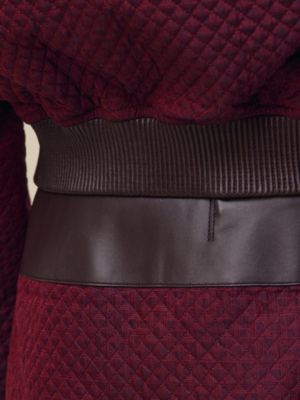 "H Kelly" mixed leather quilted jacket, View: front, front, view 6 of 7