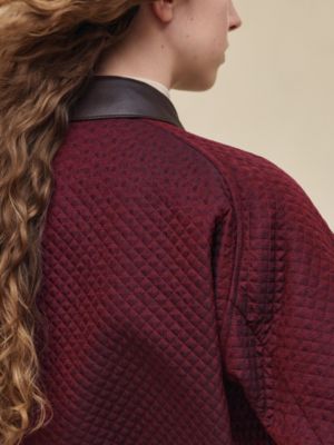 "H Kelly" mixed leather quilted jacket, View: Worn, worn, view 4 of 7