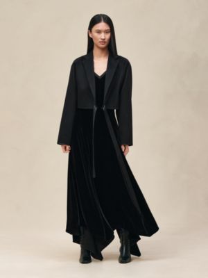 Wrap cashmere jacket