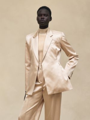 Suit jacket with knotted waist, View: Worn, worn, view 3 of 8
