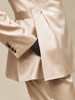 Suit jacket with knotted waist, View: Worn, worn, view 7 of 8