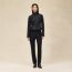 Short jacket with basque, noir, We will notify you when this product is back in stock