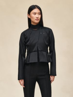 Short jacket with basque, View: Worn, worn, view 2 of 6