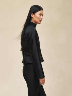Short jacket with basque, View: Worn, worn, view 3 of 6
