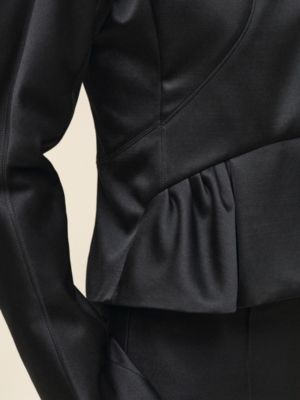 Short jacket with basque, View: Worn, worn, view 6 of 6