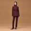 Veste tailleur croisée, rouge bordeaux