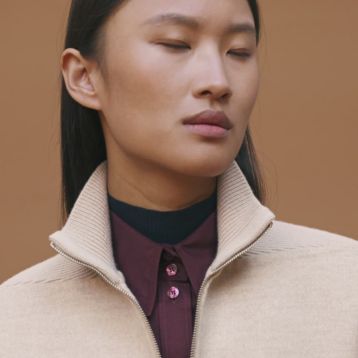 Short equestrian cashmere coat | Hermès Macau SAR