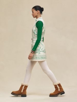 "Porte-Bonheur Chevron" long vest, View: Worn, worn, view 2 of 7