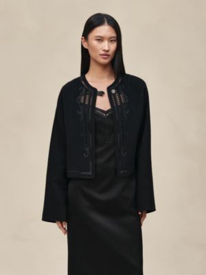 Cashmere embroidered jacket, View: Worn, worn, view 2 of 7