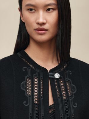 Cashmere embroidered jacket, View: Worn, worn, view 4 of 7
