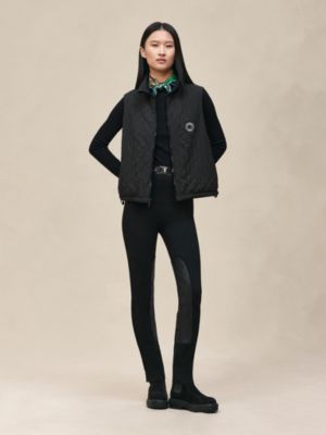 Quilted sleeveless jacket