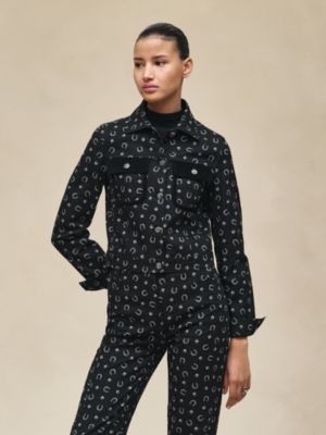 Jaqueta em jeans "Porte-Bonheur Bandana", Exibir: Sendo usado, worn, visualizar 3 de 7