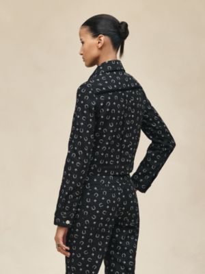 Jaqueta em jeans "Porte-Bonheur Bandana", Exibir: Sendo usado, worn, visualizar 4 de 7