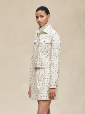 Chaqueta de inspiración denim estampado "Porte-Bonheur Bandana", Vista: Ver artículo puesto, worn, vista 2 de 6