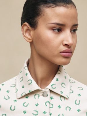 Chaqueta de inspiración denim estampado "Porte-Bonheur Bandana", Vista: Ver artículo puesto, worn, vista 4 de 6