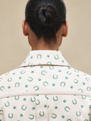 Chaqueta de inspiración denim estampado "Porte-Bonheur Bandana", Vista: Ver artículo puesto, worn, vista 5 de 6