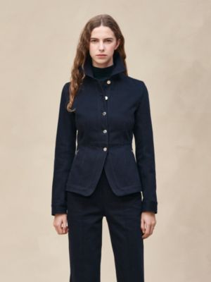 Denim equestrian jacket, View: Worn, worn, view 3 of 8