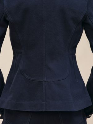 Denim equestrian jacket, View: Worn, worn, view 7 of 8
