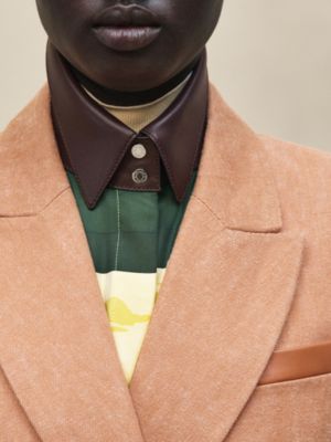 Mixed leather suit jacket, View: Worn, worn, view 6 of 7
