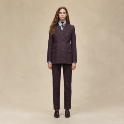 Chaqueta de inspiración sastre con mezcla de pieles
