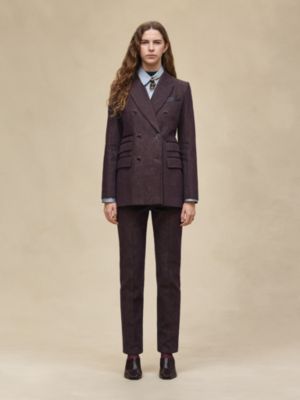 Chaqueta de inspiración sastre con mezcla de pieles