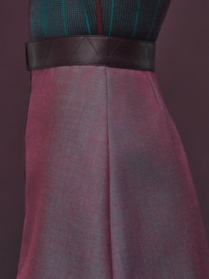 Mixed leather short skirt, View: Worn, worn, view 5 of 5