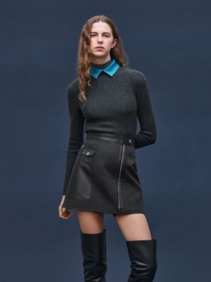 퀼티드 스커트, 보기: 이미지: 제품 착용 이미지, worn, 3개 중 6번째 보기
