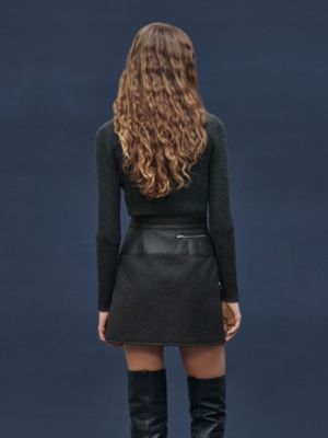 퀼티드 스커트, 보기: 이미지: 제품 착용 이미지, worn, 4개 중 6번째 보기