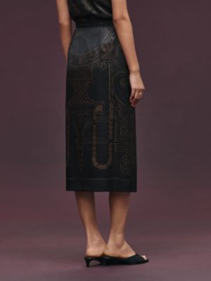 "L'Enseigne du Sellier" long skirt, View: Worn, worn, view 3 of 5