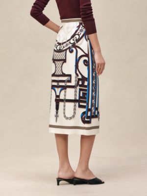 "L'Enseigne du Sellier" long skirt, View: Worn, worn, view 4 of 6